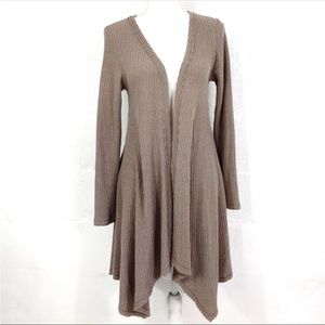 VICI- Waffle Knit Open Cardigan